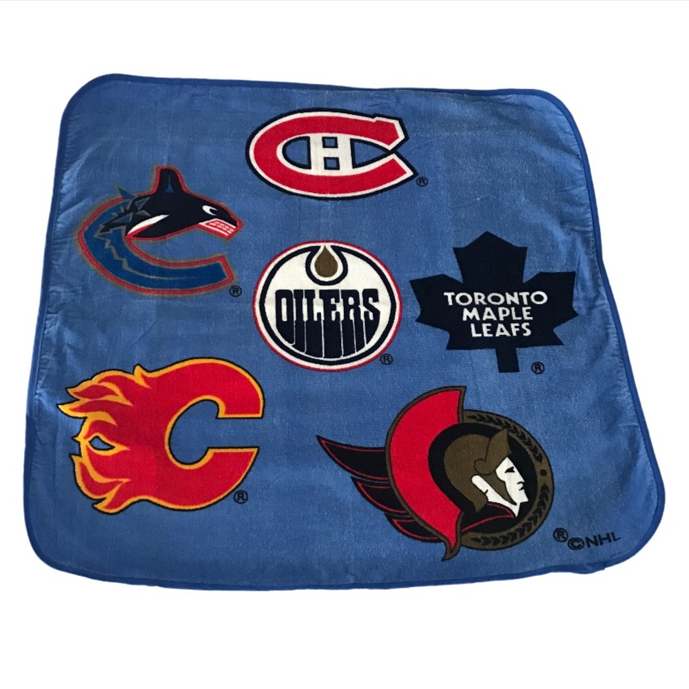 NHL Canadian Hockey Teams Kids Infant Hooded Bath Or Beach Towel Like New
